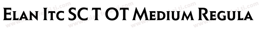 Elan Itc SC T OT Medium Regular字体转换